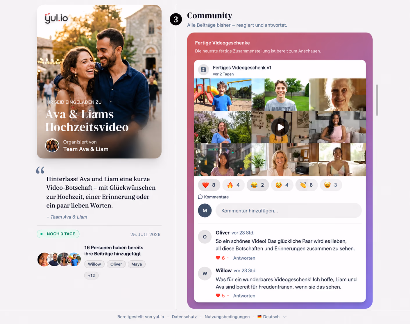 yul.io Community-Bereich, Bildschirmfoto 1