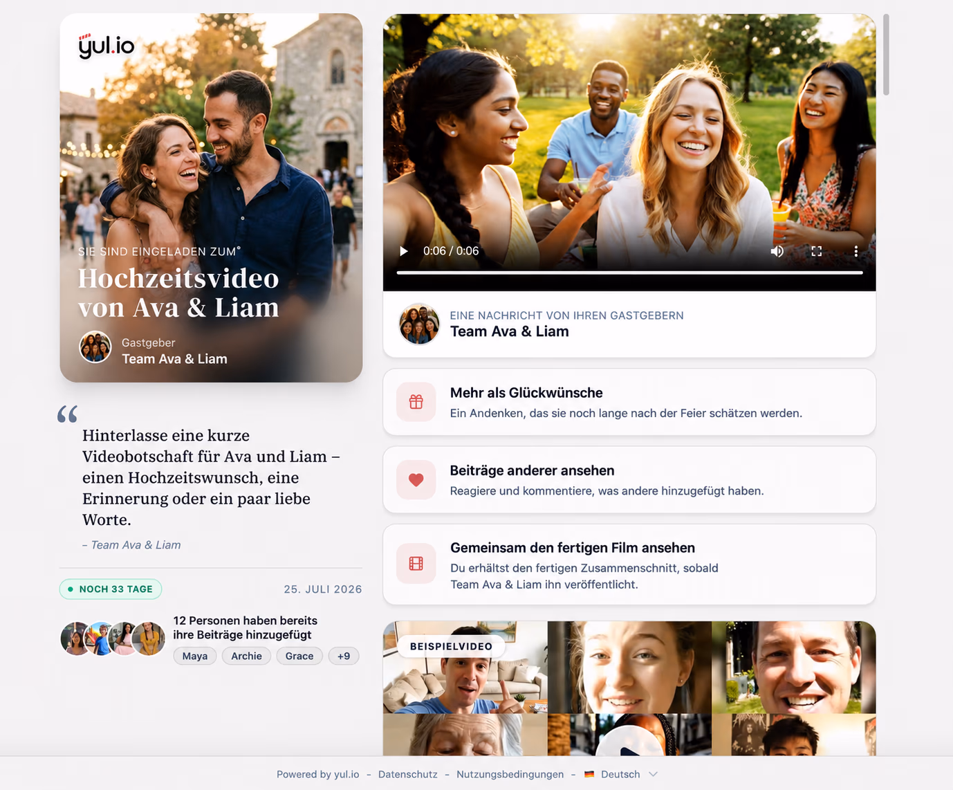yul.io Einfache Einladung, Bildschirmfoto 4